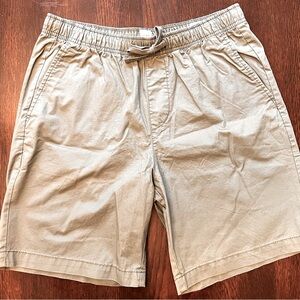 Gap Shorts Women Green Med 8 Cotton Drawstring Elastic Waist 8” inseam